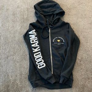 Spiritual Gangster charcoal gray hoodie